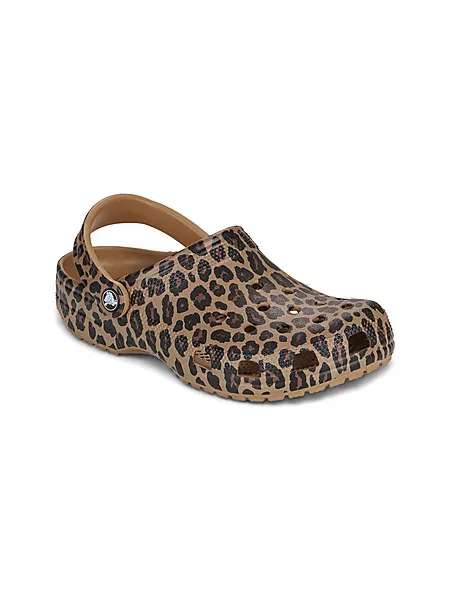 Crocs Natikači Classic Animal Clog rjava