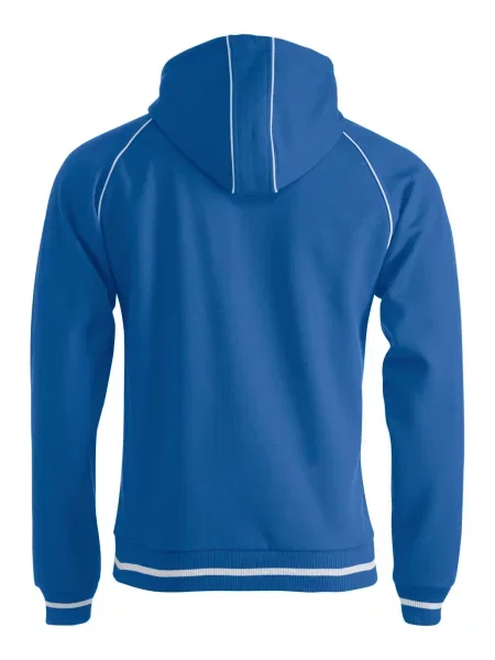 Clique Gerry Bluza z kapturem unisex z dzianiny strukturalnej szczotkowane niebieska