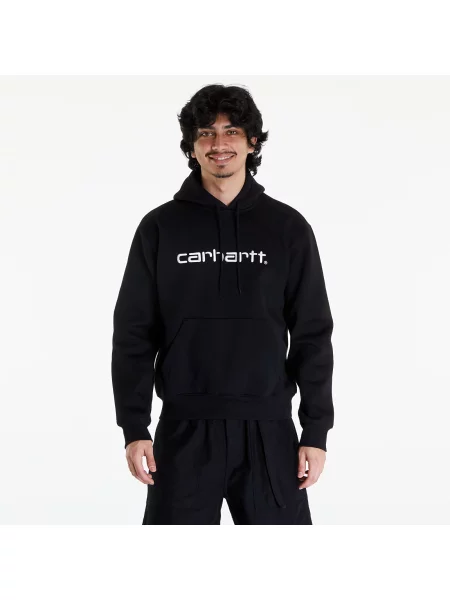 Суичър с качулка Carhartt Wip с качулка бяло