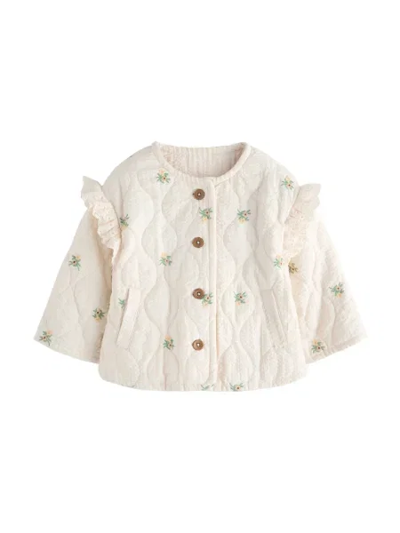 Next Geacă de primăvară-toamnă crem / deschis / verde galben