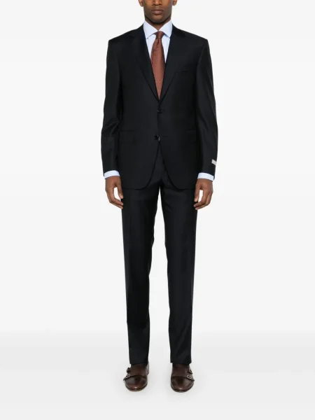 Costum Canali de lână de costum albastru