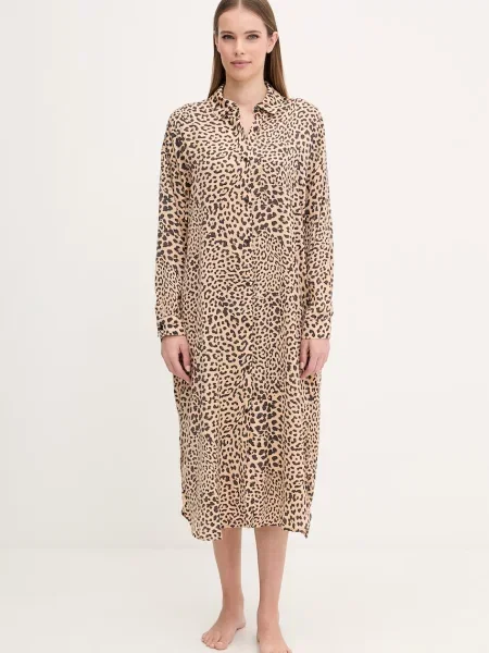 Dkny koszula nocna beżowa