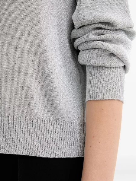 Cardigan Munthe cu decolteu rotund gri