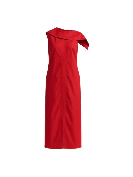 Sukienka midi Liviana Conti do kolan czerwona