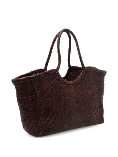 Geantă shopper Dragon Diffusion din piele maro