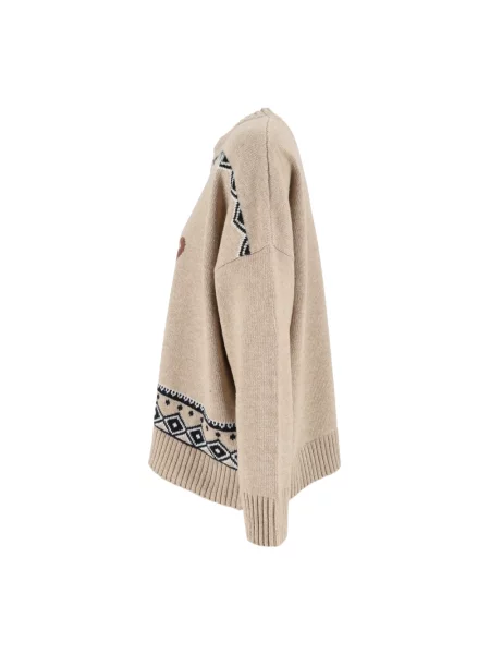 Sweter Weekend Max Mara wełniany beżowy