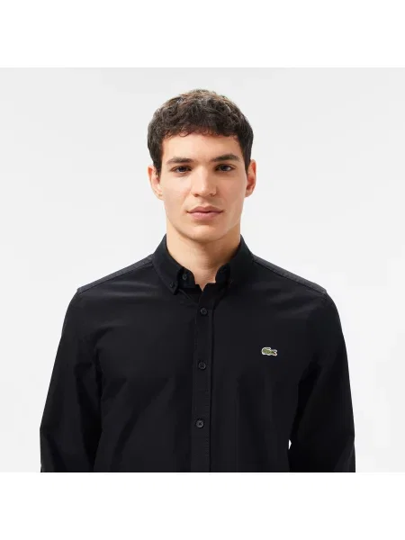 Lacoste Koszula Z Długim Rękawem czarna
