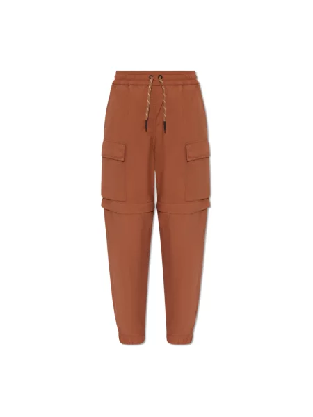 Spodnie cargo Moncler brązowe