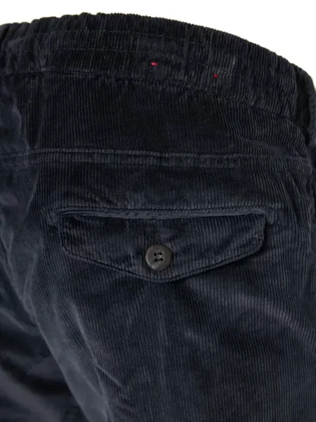 Pantaloni Eleventy de catifea cord cu cordon albastru