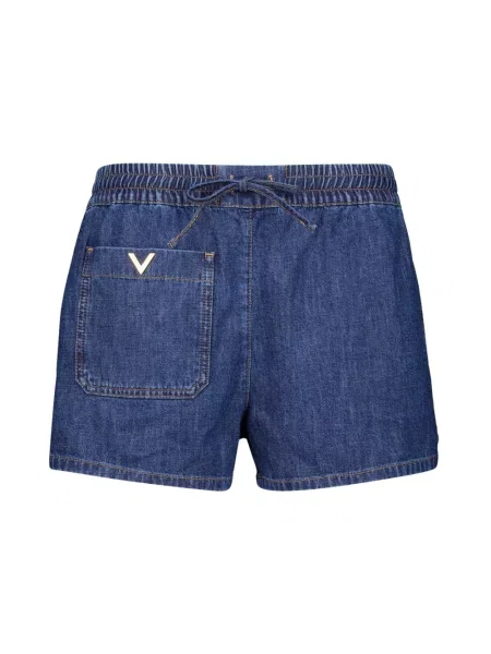 Szorty jeansowe Valentino Garavani niebieskie