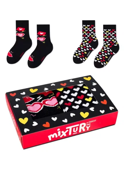 Gyerek zokni Zooksy/rainbow Socks fekete