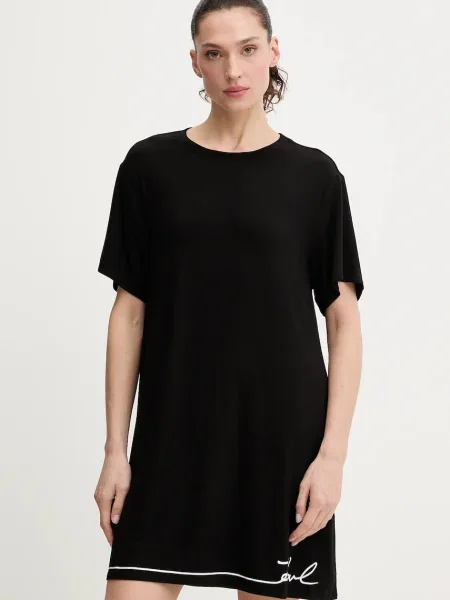 Cămașă de noapte Karl Lagerfeld negru