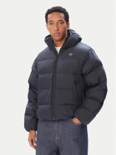 Adidas Kurtka zimowa Hooded Regen szary
