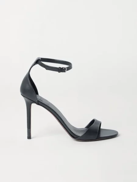 Sandale Brunello Cucinelli din piele negru