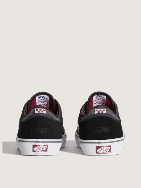 Кожаные кеды Vans черные