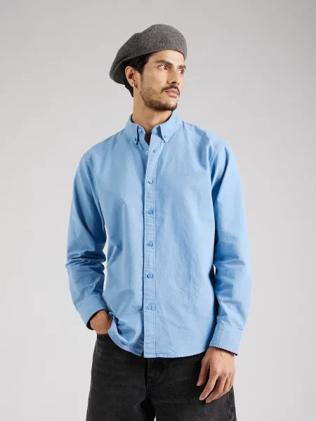 Levi's košulja za muškarce od pamuka AUTHENTIC BUTTON DOWN plava