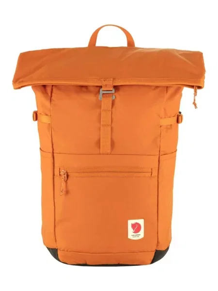 Раница Fjallraven High Coast Foldsack 24 голям с изчистен дизайн оранжево