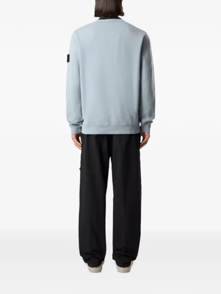 Fleecová mikina Stone Island modrá