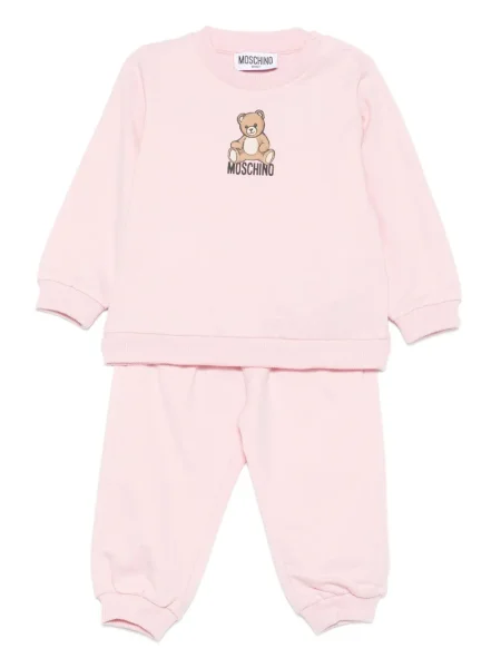 Komplet dresowy dziecięcy Moschino różowy