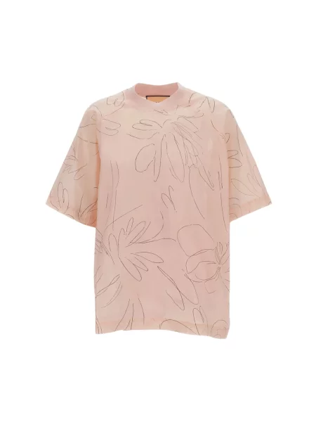 Koszulka Plan C z krótkim rękawem różowa