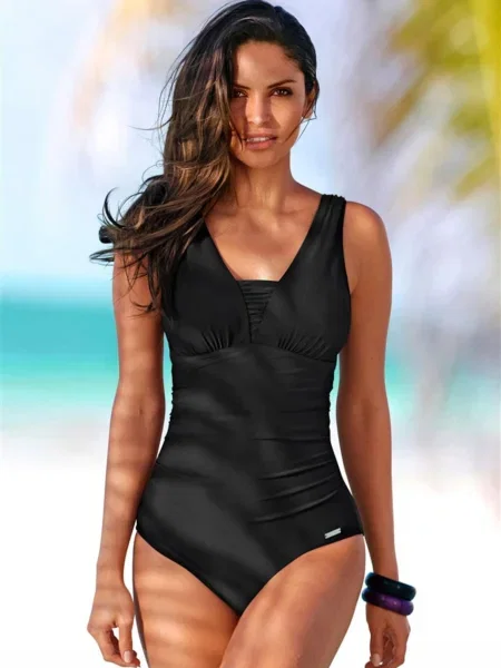 LASCANA Costum de baie modelator negru