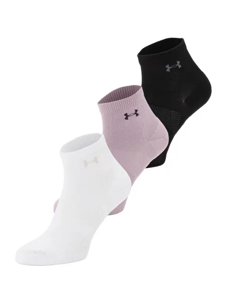UNDER ARMOUR Șosete sport roz eozină / negru alb