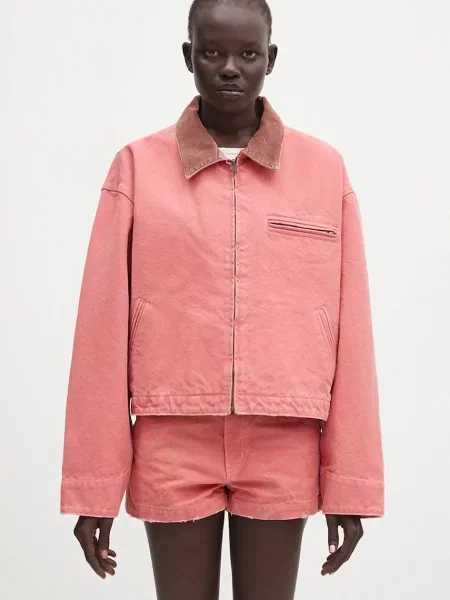AMBUSH jachetă de Cropped Canvas Work Jacket de tranzitie oversize portocaliu