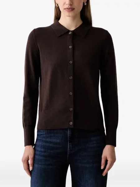 Gulerat tricou polo Gant maro