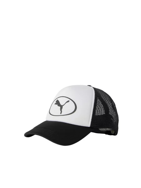 PUMA Șapcă ESS negru alb