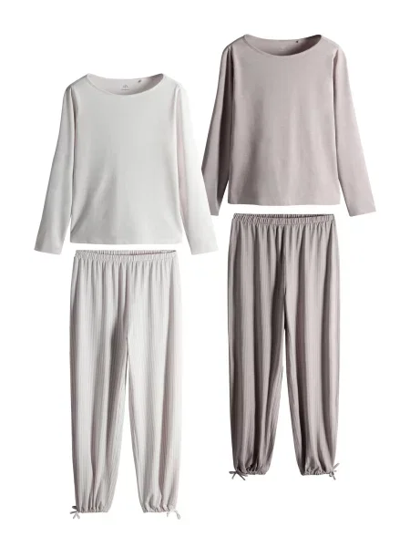 The Set Pijama deschis gri