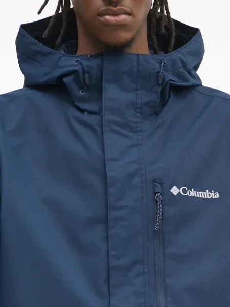 Geacă Columbia cu glugă albastru