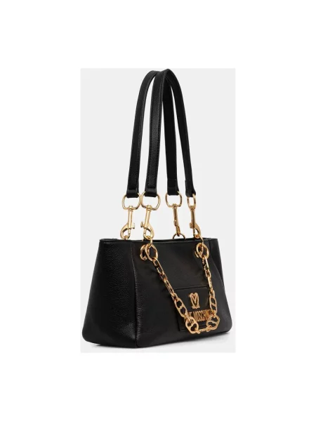 Torebka Love Moschino skórzana czarna