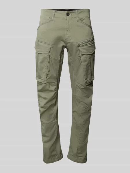 Spodnie cargo o kroju cargo z mieszanki bawełny G-star Raw oliwkowe