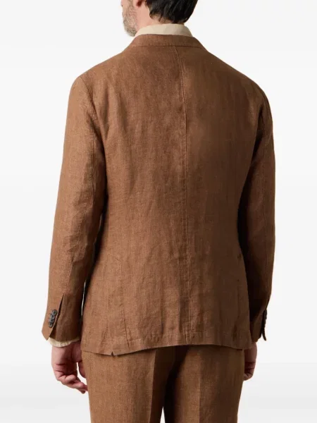 Sacou Brooks Brothers de in cu model herringbone maro