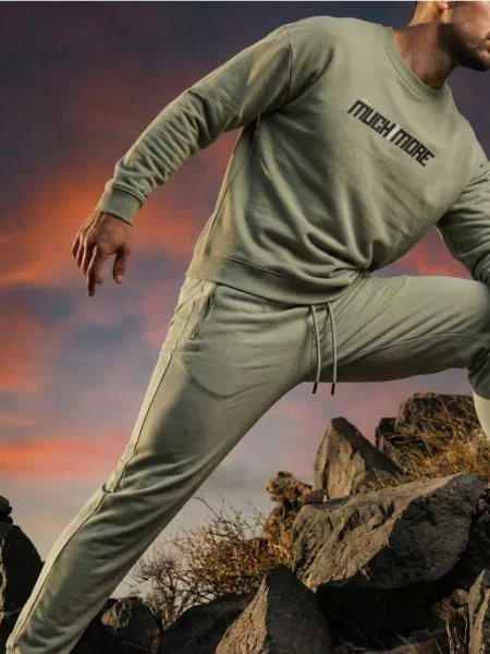 Sinsay Spodnie jogger sportowe zielony