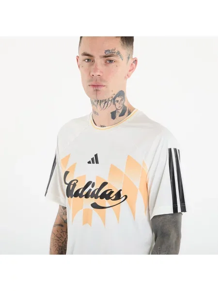 T-shirt adidas M Tiro Gc Ho T Off White/ Black/ Seicta S λευκό