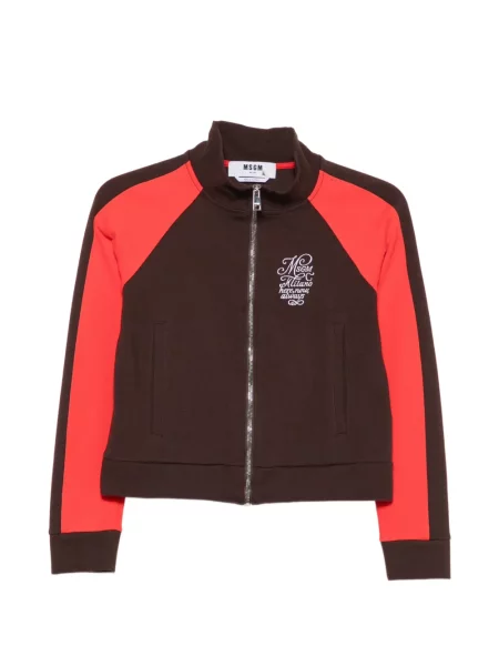 Hanorac Msgm cu broderie maro