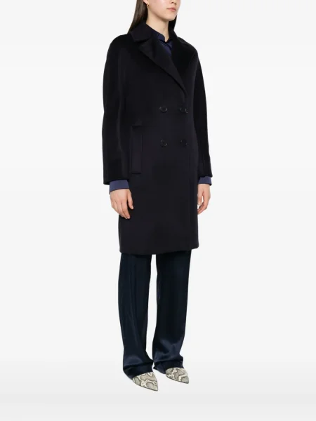 Palton Max Mara de lână albastru
