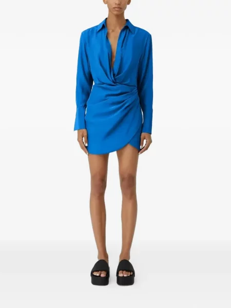 Rochie mini Gauge81 plic albastru