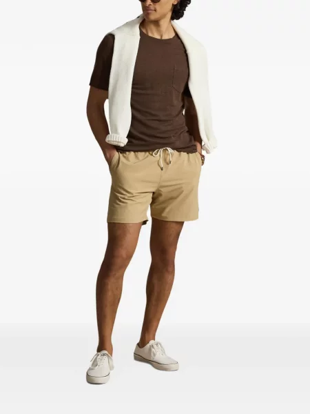 Μεταξωτό καρό polo Polo Ralph Lauren με αυτόγραφο μαύρο
