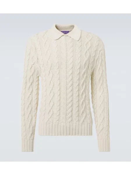 Pulover Ralph Lauren Purple Label tricotate bej