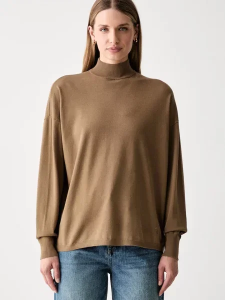 Trussardi pulover pentru femei cu vâscoză maro