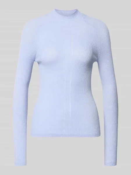 Sweter o kroju slim fit z dodatkiem wełny Myon błękitny