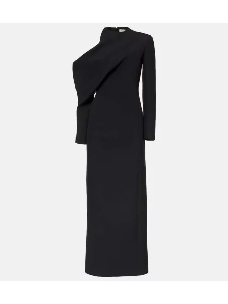 Maksi sukienka maxi Khaite asymetryczna garniturowa czarna