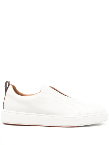 Sneakerși Santoni din piele cu imagine