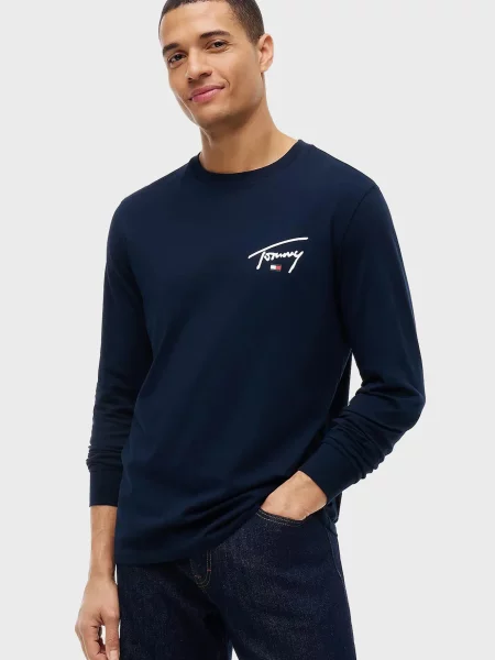Лонгслів Tommy Jeans синій