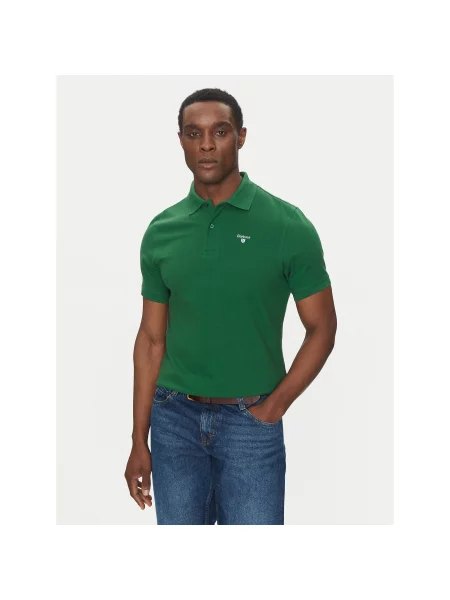 Barbour Поло Original Sports Tailored Fit зелений