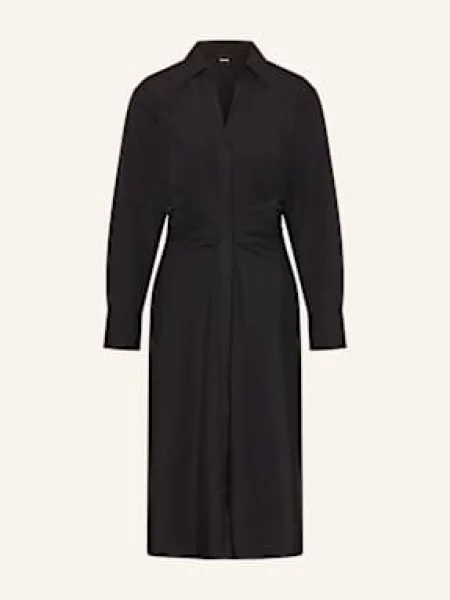 Boss Sukienka Koszulowa Drepil schwarz czarna