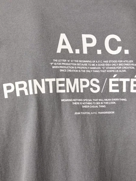 A.P.C. тениска мъжка от черно