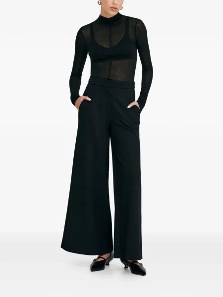Lung top Marcella negru